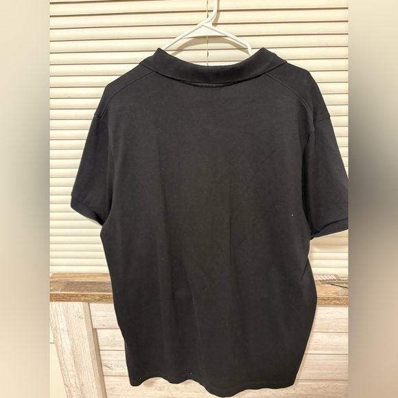 Burberry Navy Polo Shirt with Check Detail - Picture 2 of 5